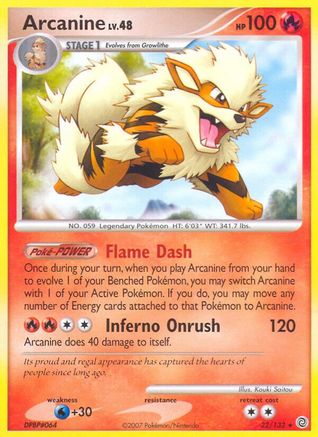 Arcanine 22/132 - Secret Wonders Reverse Holofoil - Poke-Collect