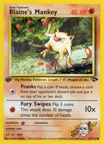 Blaine's Mankey 63/132 - Gym Challenge 1st Edition - Poke-Collect