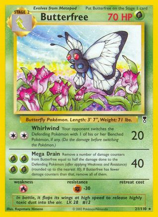 Butterfree 21/110 - Legendary Collection Reverse Holofoil - Poke-Collect