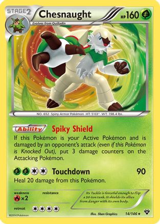 Chesnaught 14/146 - XY Holofoil - Poke-Collect