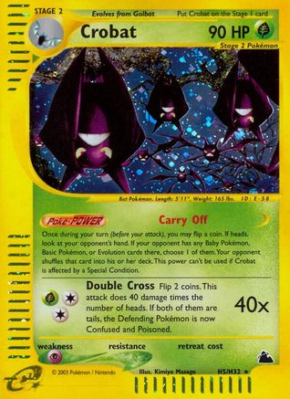 bat pokemon cards Crobat (H5) H5/144