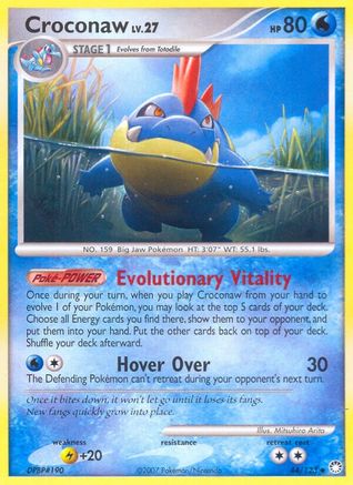 Croconaw 44/123 - Mysterious Treasures Reverse Holofoil - Poke-Collect