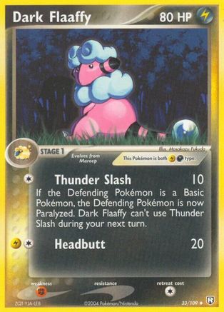 Dark Flaaffy 33/109 - Team Rocket Returns Reverse Holofoil - Poke-Collect