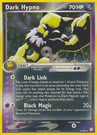 Dark Hypno 6/109 - Team Rocket Returns Reverse Holofoil - Poke-Collect