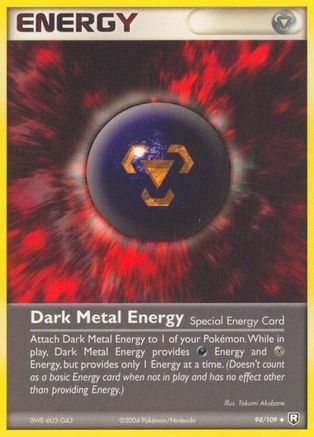 Dark Metal Energy 94/109 - Team Rocket Returns - Poke-Collect