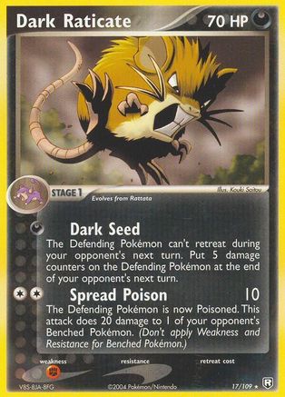 Dark Raticate 17/109 - Team Rocket Returns Reverse Holofoil - Poke-Collect