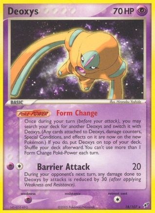 Deoxys 18/107 - Deoxys Reverse Holofoil - Poke-Collect