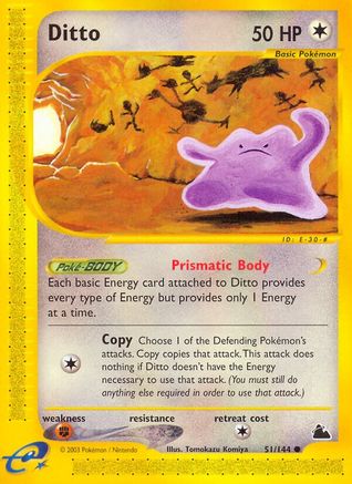 Ditto 51/144 - Skyridge Reverse Holofoil - Poke-Collect