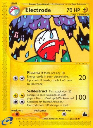 Electrode 36/144 - Skyridge Reverse Holofoil - Poke-Collect