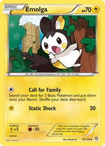 Emolga 45/124 - Dragons Exalted Reverse Holofoil - Poke-Collect