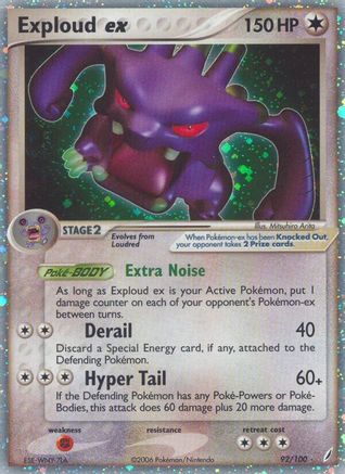 Exploud ex 92/100 - Crystal Guardians Holofoil - Poke-Collect