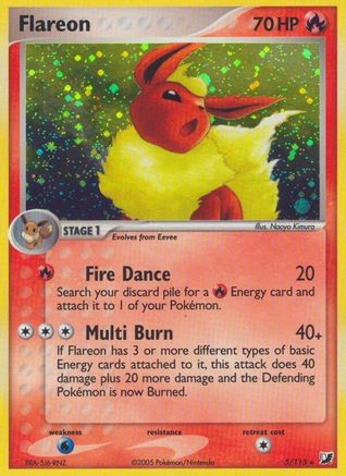 Flareon 5/115 - Unseen Forces Reverse Holofoil - Poke-Collect