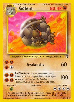 Golem 24/110 - Legendary Collection Reverse Holofoil - Poke-Collect