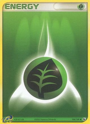 Grass Energy 104/109 - Ruby & Sapphire Reverse Holofoil - Poke-Collect