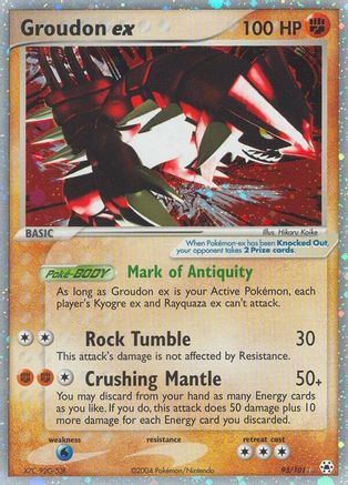 Groudon ex 93/101 - Hidden Legends Holofoil - Poke-Collect
