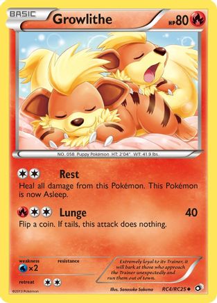 Growlithe RC4/113 - Legendary Treasures Holofoil - Poke-Collect