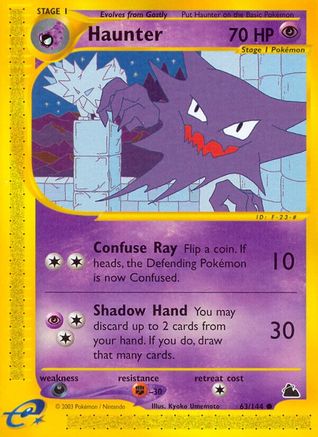 Haunter 63/144 - Skyridge Reverse Holofoil - Poke-Collect