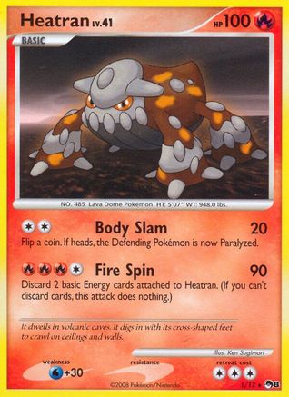 Heatran 1/17 - POP Series 8 Holofoil - Poke-Collect