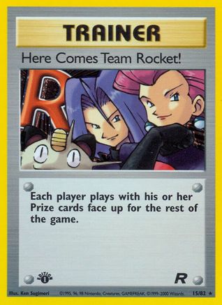 Here Comes Team Rocket! 15/82 - Team Rocket 1st Edition Holofoil - Poke-Collect