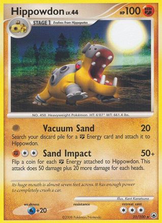 Hippowdon 21/100 - Majestic Dawn Reverse Holofoil - Poke-Collect