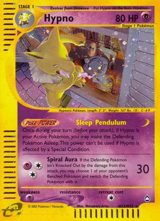 Hypno H12/147 - Aquapolis Holofoil - Poke-Collect