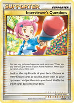 Interviewer's Questions 77/95 - HSUnleashed Reverse Holofoil - Poke-Collect