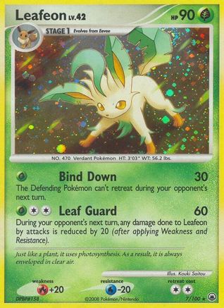 Leafeon 7/100 - Majestic Dawn Reverse Holofoil - Poke-Collect