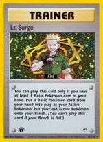 Lt. Surge 17/132 - Gym Heroes 1st Edition Holofoil - Poke-Collect