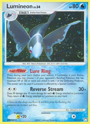 Lumineon 11/123 - Mysterious Treasures Holofoil - Poke-Collect