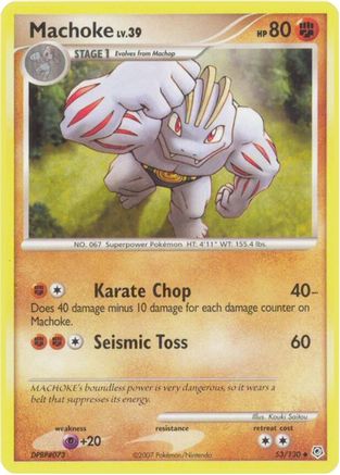 Machoke 53/130 - Diamond & Pearl Reverse Holofoil - Poke-Collect