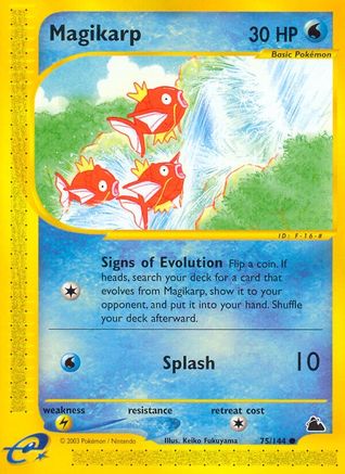 Magikarp 75/144 - Skyridge Reverse Holofoil - Poke-Collect
