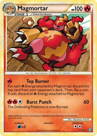 Magmortar 27/102 - HSTriumphant Reverse Holofoil - Poke-Collect