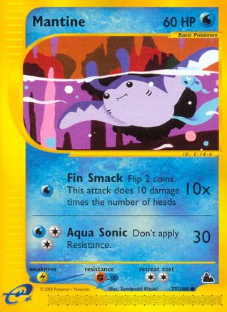 Mantine 77/144 - Skyridge Reverse Holofoil - Poke-Collect