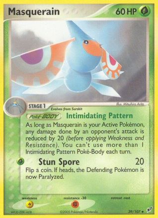Masquerain 39/107 - Deoxys Reverse Holofoil - Poke-Collect