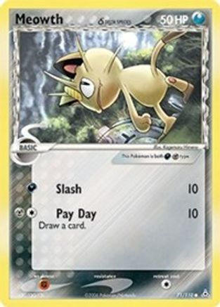 Meowth δ 71/110 - Holon Phantoms Reverse Holofoil - Poke-Collect