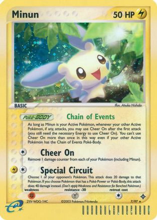 Minun 7/97 - Dragon Holofoil - Poke-Collect