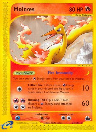 Moltres 21/144 - Skyridge - Poke-Collect