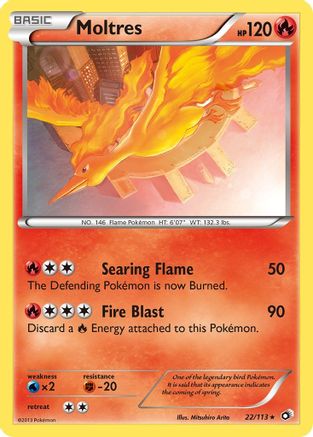 Moltres 22/113 - Legendary Treasures Reverse Holofoil - Poke-Collect
