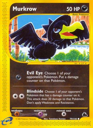 Murkrow 79/144 - Skyridge Reverse Holofoil - Poke-Collect