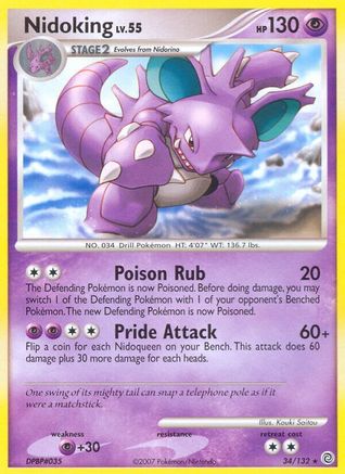 Nidoking 34/132 - Secret Wonders Reverse Holofoil - Poke-Collect
