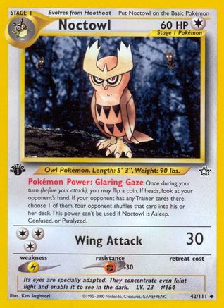 Noctowl 42/111 - Neo Genesis 1st Edition - Poke-Collect
