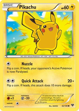 Pikachu 42/146 - XY Reverse Holofoil - Poke-Collect