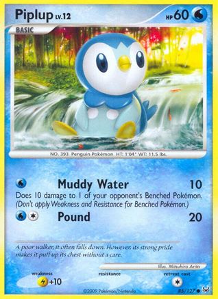 Piplup 85/127 - Platinum Reverse Holofoil - Poke-Collect
