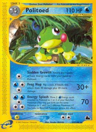 Politoed 25/144 - Skyridge - Poke-Collect