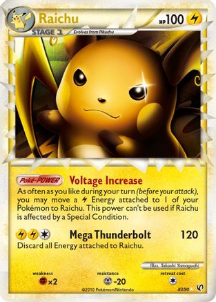 Raichu 83/90 - HSUndaunted Holofoil - Poke-Collect