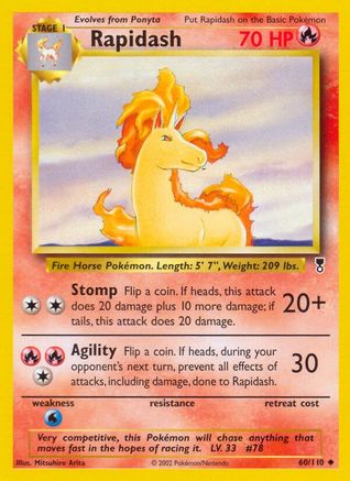 Rapidash 60/110 - Legendary Collection Reverse Holofoil - Poke-Collect