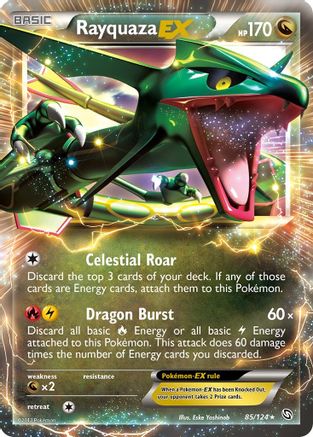 Rayquaza-EX 85/124 - Dragons Exalted Holofoil - Poke-Collect