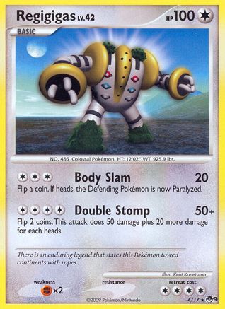 Regigigas 4/17 - POP Series 9 Holofoil - Poke-Collect