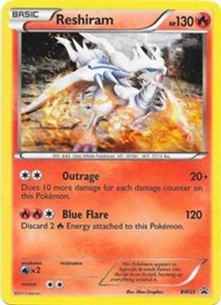 Reshiram BW23/101 - BW Black Star Promos Holofoil - Poke-Collect