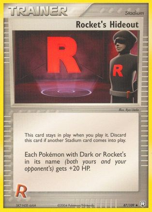 Rocket's Hideout 87/109 - Team Rocket Returns Reverse Holofoil - Poke-Collect
